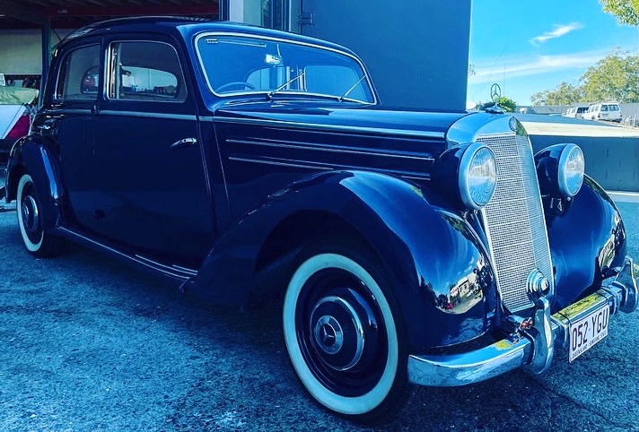 The 1951 Mercedes-Benz 170 S, front three-quarter